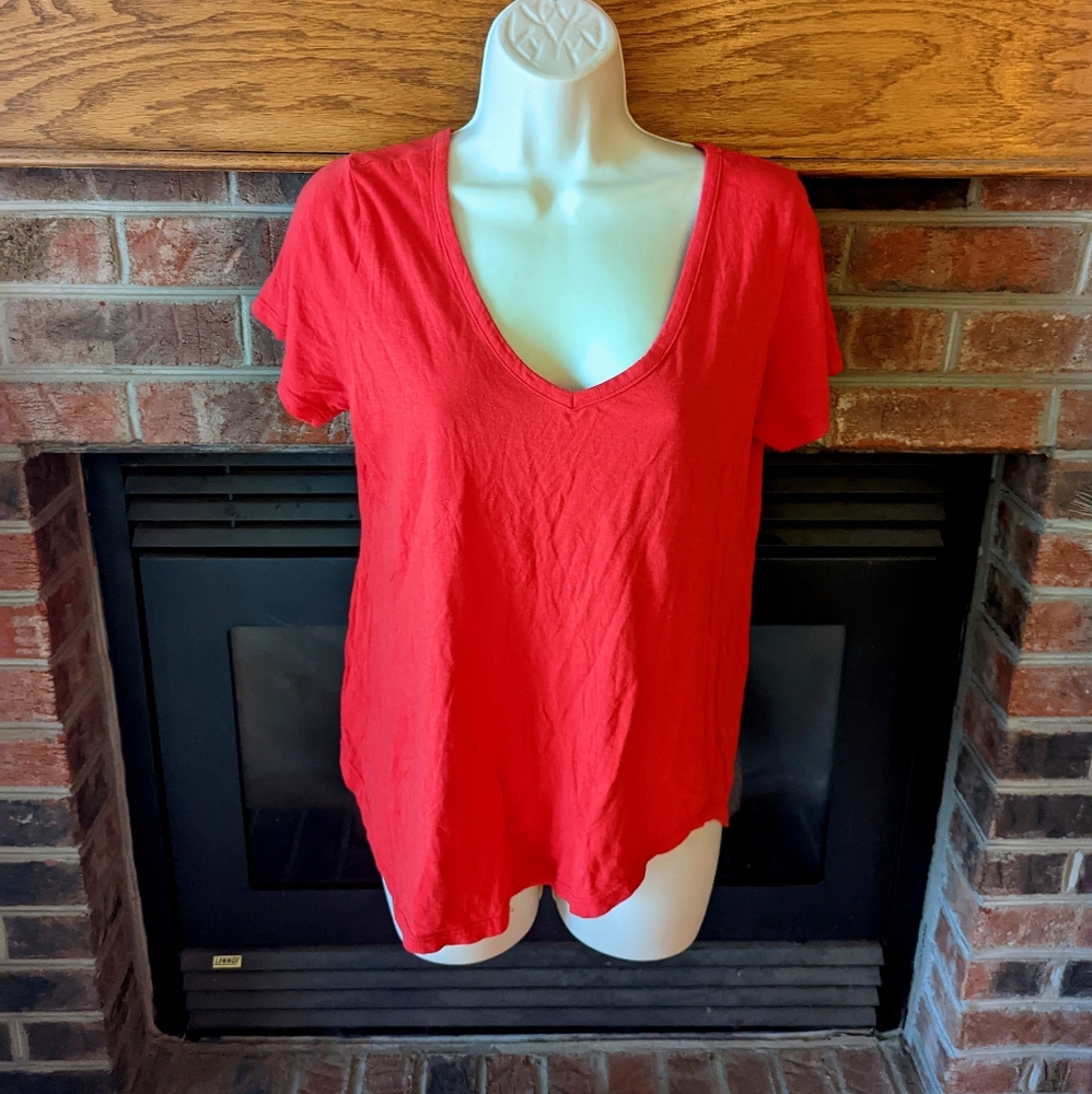 Metaphor brand orange asymmetrical top size XL
